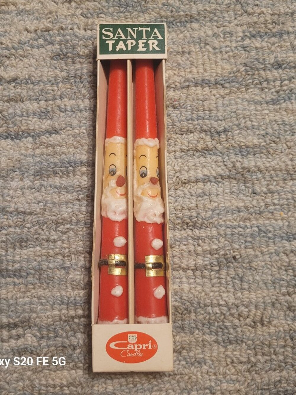 Vintage Capri Santa  Candles